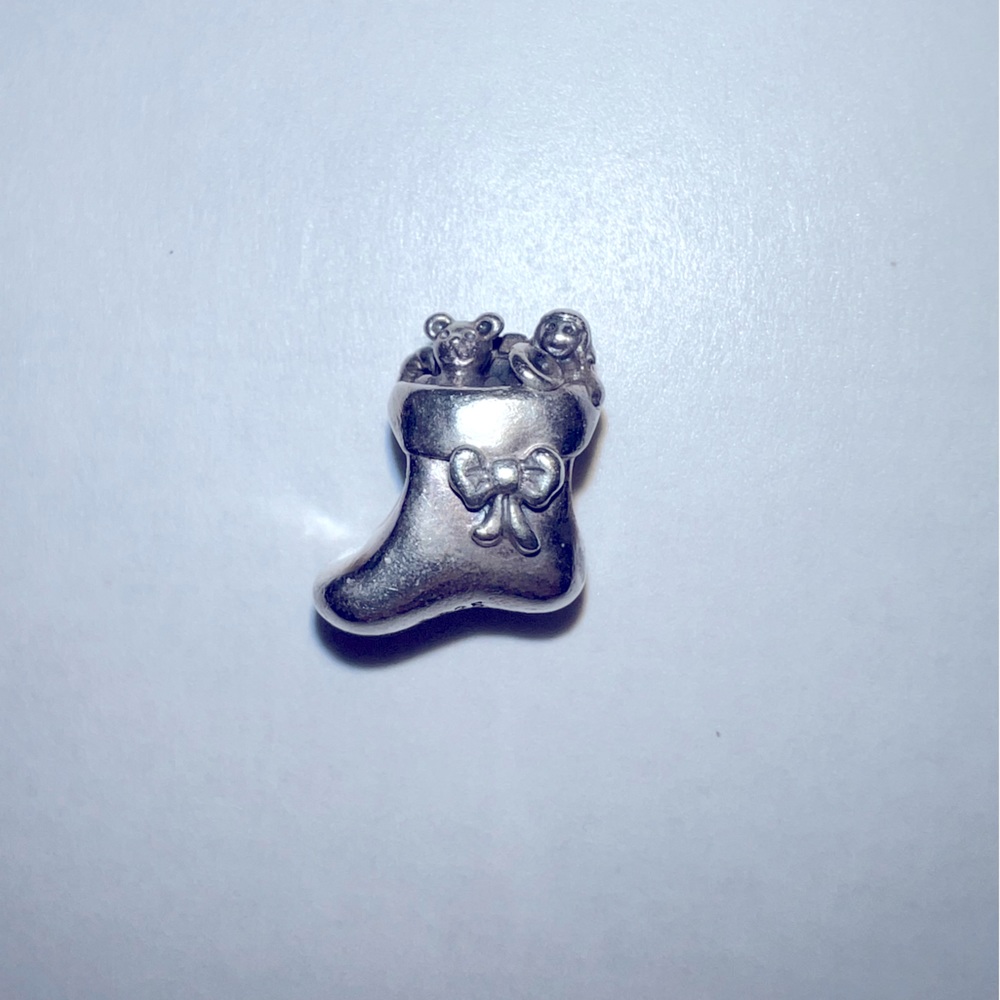 Pandora Sterling Silver Christmas Stocking Bracelet Charm